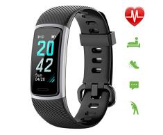 Letsfit Fitness Armband, Schrittzähler Uhr, Wasserdicht IP68 Aktivitätstracker mit Pulsmesser, Fitness Tracker pulsuhr für Kinder Damen Herren iOS Android Kompatibel