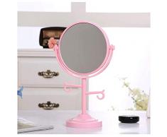 Mnjin Badezimmerspiegel Schminkspiegel 3-fache kreisförmige Vergrößerung Beidseitig 360 °; Drehbarer HD-Innenspiegel mit Kosmetikspiegel