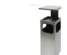 Kegel-Standascher - Edelstahl rostfrei - Edelstahlascher Aschbehälter Aschesammler rostfrei Edelstahl-Ascher