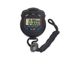 LIOOBO Digitale professionelle Handheld-LCD-Stoppuhr mit Sport-Timer und Alarmfunktion für Kids Runner Sports Coaches