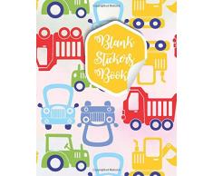 Blank Sticker Book: Motors Cars Blank Sticker Album Sticker Album for Collecting Stickers for Adults Blank Sticker Collecting Album Sticker Collecting Album Boys & Girls