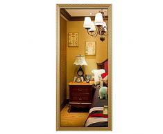 ZGYQGOO Mode Langen Spiegel Ganzkörperspiegel Ankleidespiegel Bodenspiegel kann aufrecht Schlafzimmer Garderobe Bekleidungsgeschäft Montage Spiegel Spiegel HD Erweiterung aufgehängt Werden