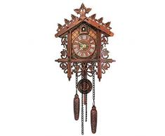 SOGREAT Wanduhr Moderne Kuckucksuhr Holz Musikspielwerk Art Wand Home Wohnzimmer Küche Büro Décor Restaurant Cafe Hotel Dekoration
