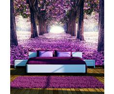 Vlies Fototapete 300x210 cm - 3 Farben zur Auswahl - Top - Tapete - Wandbilder XXL - Wandbild - Bild - Fototapeten - Tapeten - Wandtapete - Wand - Weg Blumen Bäume c-A-0031-a-c