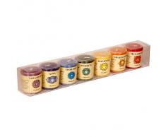 Yogabox 7 Chakra Stearin Duftkerzen