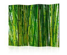 murando - Raumteiler Spa Zen Bambus Natur - Foto Paravent 225x172 cm - einseitig auf Vlies-Leinwand bedruckt - Blickdicht & Textile Haptik - Trennwand - Spanische Wand - Sichtschutz - Raumtrenner - Deko - Design - grün b-B-0191-z-c