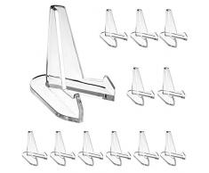 BSTKEY 12Pcs 6.7cm hoch Acryl Mini Münzen Display Halter - Klar Multifunktions Display Halter Air-Tite Münzen Taschenuhren Kapseln Herausforderung Medaillen Casino Chips Halter Speicherorganisator