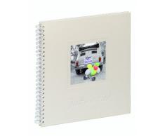 Pagna 13912-02 Hochzeits-Spiralalbum 310 x 320 mm Just Married/Fahrt ins Glück, Leineneinband, weiß Fotokarton weiß, Pergamin, 40 Seiten