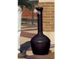 Sicherheits-Standascher, flammverlöschend - Volumen Innenbehälter 15 Liter schwarz - Aschbehälter Aschesammler Feuerhemmender Ascher selbstlöschend