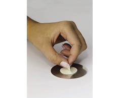 Durable 490723 Türschild Picto rund, WC, 83 mm, metallic silber