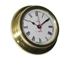 Delite Altitude 858cz Schiffsuhr Messing poliert B x H: 127 mm x 40 mm