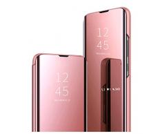 Clear View Standing Cover für das Huawei P30 Hulle, kompatibel mit Huawei P30 Spiegel Handyhülle Schutzhülle Flip Cover Schutz Tasche mit Standfunktion 360 Grad hülle (5)