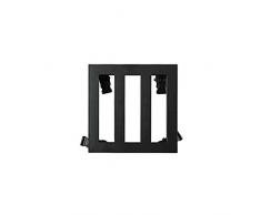 LIPETLI Quadrat Metall Belastung Lager Caster Pflanzenroller Stabiler Diverse Größen und Rollen Durchmesser Durchmesser 25 cm Tragkraft 80 kg,Schwarz