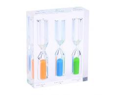 Weiye Sanduhr, Acryl, Sanduhr, 1+2+3 Minuten, Sandglas, Sanduhr, 3+4+5 Minuten 3+4+5 Min