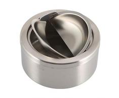 Kylewo Klappdeckelascher, Aschenbecher mit Deckel, Aschenbecher Edelstahl Aschenbecher Klappdeckelascher für Tisch, Bar, Bistro, Büro