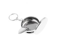 non-brand Tragbarer Mini-Aschenbecher/Taschenaschenbecher/Reiseaschenbecher - Edelstahl - 03