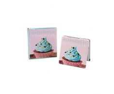 Kompakt Faltbar Handtaschenspiegel Make-up Kosmetik Reise Vergrößert Cupcake-gestaltung