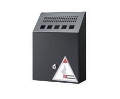 Durable 333301 Wandascher Metall 2,5 Liter, schwarz