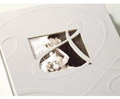 walther design UH-122 Hochzeitsalbum Ti Amo mit Ausstanzung zur persönlichen Gestaltung, 60 Seiten, 28 x 30,5 cm