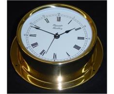 HANSEATIC Schiffsuhr Quarz (Batterie) 125 mm Messing leicht