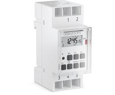 deleyCON Digitale Zeitschaltuhr zum Einbau in Schalttafeln mit LCD Display Wochenzeitschaltuhr Zeitschalter Schaltuhr Timer 3600W Weiß