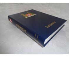 Goldhahn Leuchtturm-60-Seiten Luxus Europa-Album Schweiz Briefmarken für Sammler