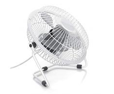 CSL - USB Ventilator - Geschwindigkeitsstufen regelbar - Mini Tischventilator Schreibtischventilator - neigbar - Hoher Luftdurchsatz - klein und leise - perfekt für den Schreibtisch - Energie-sparend