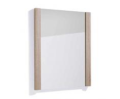 GO Wandspiegel in Sonoma Eiche Optik - hochwertiger, pflegeleichter Spiegel für Flur & Garderobe - 74 x 88 x 4 cm (B/H/T)