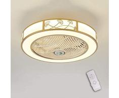 Unsichtbare Deckenventilator LED-Licht, Moderne LED-Deckenventilator Deckenleuchte mit Licht und Fernbedienung Lüfter Licht? Von? Decken Schlafzimmer Deckenbeleuchtung Wendemesser? Zur? Ceiling