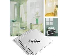 Lissek Spiegelfliesen Spiegelkachel Fliesenspiegel 20 x20 cm Wanddekoration Wandspiegel (4)