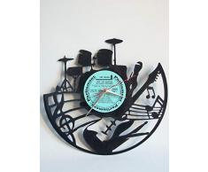 Wanduhr, Vinyl, Motiv: Musik Band