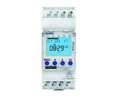 Theben 6100130 TR610 top3 - digitale 1-Kanal Zeitschaltuhr mit App-Programmierung, perfekt für LEDs, Zeitschalter