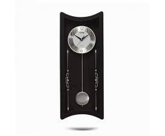 SEESEE.U Wanduhr Massivholz-Finish Traditionelle Pendel-Wanduhr für Esszimmer, Wohnzimmer, Wohnzimmer, Flur und Küche