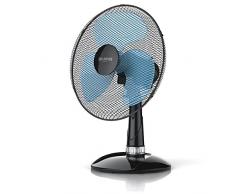 Brandson - Tischventilator 30cm - Tisch Ventilator mit 3-Leistungsstufen - Leistungsaufnahme 40W - angenehmes Betriebsgeräusch - Neigungswinkel ca. 30 Grad - Oszillation ca. 85 Grad - schwarz