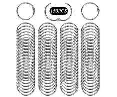 150 pcs 25mm Binder Ringe Loseblatt Verbinder Ringe Metall Bücher Ringe Schlüsselringe zum Basteln für Studenten Memo-Ablage Scrapbook Album Handwerk Karteikarte
