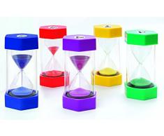 FLIXI Maxi SANDUHREN 5er Set - 1, 3, 5, 10, 15 - Schule - große Zahnputzuhr für Kinder