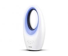 Team Kalorik TKG VT 2000 Rotorloser Ventilator mit Oszillation, LED-Ambilight, Touch, Fernbedienung, besonders leise, weiß, 40 W