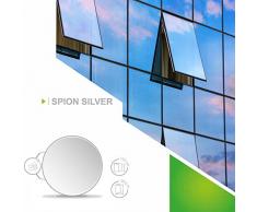 Solar Screen 8,01€/m² Fenster Folien Set Selbstklebende Spiegelfolie Silber 91cm Breite Folie Fensterfolie