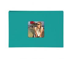 Goldbuch 17 799 - Foto Einsteckalbum Living Emerald Turquoise, Fotoalbum für 40 Fotos im Format 10 x 15 cm, Memoalbum mit Bildausschnitt, Fotobuch mit Einband in Leinenoptik, Album zum Einstecken