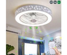 Deckenventilatoren mit 72W Lampe Deckenventilator Beleuchtung Fernbedienung Dimmbare LED Ultra-Quiet Fan Schlafzimmer Modernes Wohnzimmer for Kinder Gesunde Beleuchtung