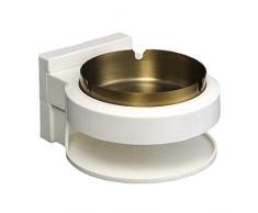 Kepfire Edelstahl Runde Zigarette Aschenbecher Kreativ Einfach Bad Wand Montiert Aschenbecher Europäisch Stil Hotel Doppelt Schicht Gestell - Gold