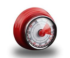 Küchentimer Mechanisch, Timer, Küchentimer Magnetisch, Edelstahl Küchen Timer Retro Vintage, Küchenwecker Kurzzeitmesser Eieruhr, Ideal Küchenuhr Timer zum Kochen, Backen, Sport, Studieren usw