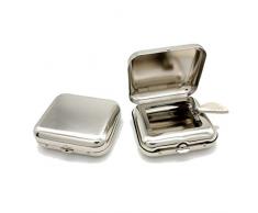 Amoyer Platz Aschenbecher Metall -Zigaretten-aschen Container Kreative Aschenbecher Carry Leicht Reiseaschenbecher