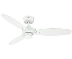 Westinghouse Lighting Jet II Deckenventilator, 105 cm Durchmesser, Wendeflügel mit Zugschalter, weiß / hellem Ahorn 7826140