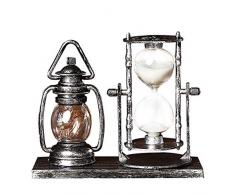 Justdolife Tischdekor Sanduhr Timer Retro Kreative Sanduhr mit Licht