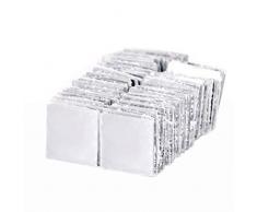 Ulable 100 Stück Spiegelfliesen Wandaufkleber 3D Mosaik-Raumdekor Aufkleber Sticker Modern