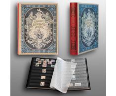 Prophila Nostalgie-Album III 60 Schwarze Einsteckseiten für Briefmarken