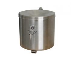 TKG Wandascher, abschließbar, 2,4 Liter, DxH 150x145 mm, Edelstahl