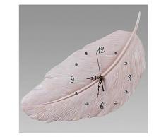 HTL Praktische Wandpendeluhr Wanddekoration Wanduhr, Eco-Harz Schlafzimmer Wohnzimmer Küche Muten Uhren, Nicht Ticking Handgemalte Quarz-Taktgeber-Wanduhr,C