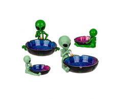 Horror-Shop Polyresin Aschenbecher Alien mit Joint als Geschenkartikel